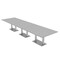 Skutchi Designs 45 in W, 165.75 in L, 29 in H, Engineered Wood Top, Grey HAR-REC-48x168-DOU-XD01 - alternate 1